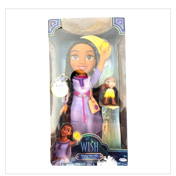 Disney Wish Large 15 inch Singing Asha Doll (NIB) - Picture 4 of 7